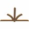 Ekena Millwork Redmond Smooth Timber Gable Bracket, Western Red Cedar, 60"W x 38"H x 1 1/2"D x 3 1/2"F, 15/12 Pitch GBW060X38X0204RED00SWR - alternate 2